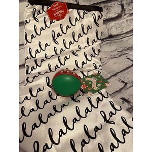 NWT Christmas  "Fa‎ La La La La" Stocking   And A Squishmallow Ornament.